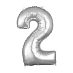 AGナンバーバルーン 26インチ シルバー 2