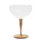 (画像)MOKU glass シャンパン ソーサー 281ml (信州木材ステム)