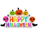 カラフル アンド スプーキー ハロウィン マーキー
