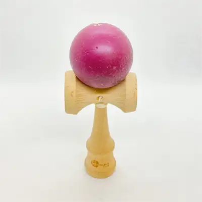 《新春お年球セール2024》販売終了品・使用済 けん玉USA 改善 ビーチウッド パープル