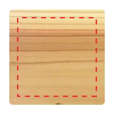 木製 スクエアコースター (国産杉材使用) 名入れサービス付