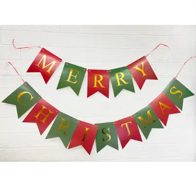 メリークリスマス ペーパーバナー --