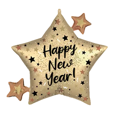 サテン NYE ナチュラル スパークル スター