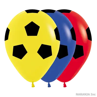 センペルテックス ラウンド 12インチ サッカーボール 3色アソート