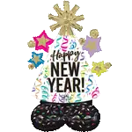 エアルーンズ サテン ニューイヤー コンフェティ チアー