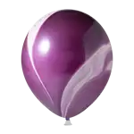 リオテックス ラウンド 12インチ マーブルカラー パープル