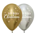 センペルテックス ラウンド 12インチ メリークリスマス ウィンター リフレックス ゴールド＆シルバー