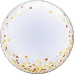 デコバブル ゴールド コンフェッティ ドッツ