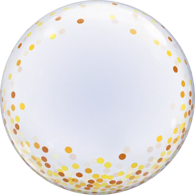 デコバブル ゴールド コンフェッティ ドッツ