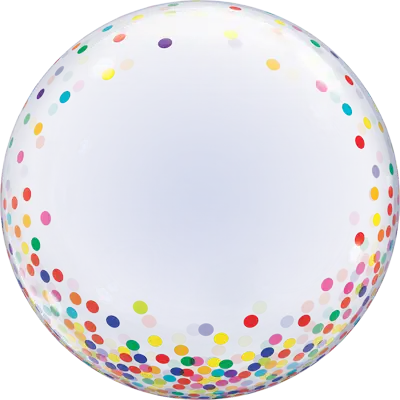 デコバブル カラフル コンフェッティ ドッツ