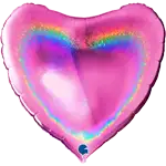 グリッター ホログラフィック ハート 36インチ