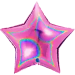 グリッター ホログラフィック スター 36インチ