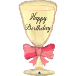 ハッピー バースデー グラス ダブル リボン