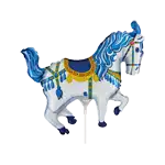 サーカス ホース ブルー ミニシェイプ