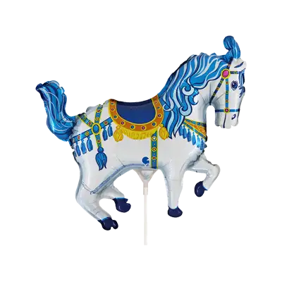 サーカス ホース ブルー ミニシェイプ