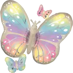 サテン フラッタリング ドリームズ バタフライ