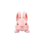 ミニ うさ バルーン ピンク