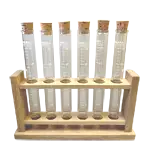 リカシツ 試験管 30ml 6本セット (コルク栓 スタンド付き)