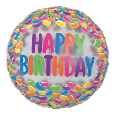 アイブレックス エバー フロート ラウンド 18インチ バースデー ジェリー ビーンズ