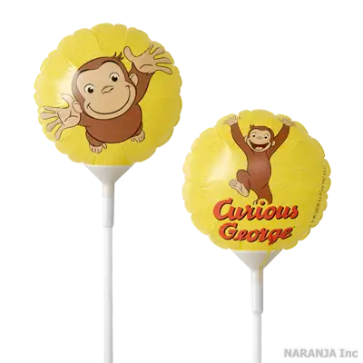 ブロースティック付 おさるのジョージ スティックバルーン アニメジョージ