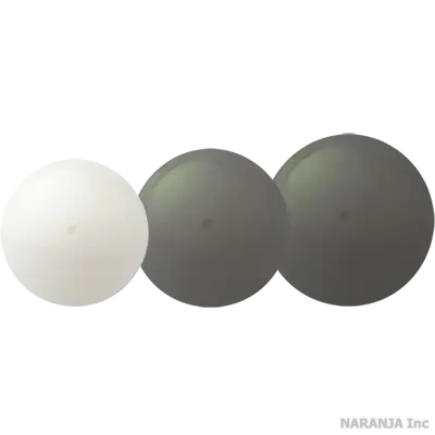 サイズの比較(左から65mm、70mm、75mm)