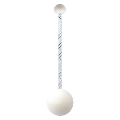 [イメージ]パハロ80mmボール白ラバーノブ白ひも白