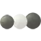 (画像)サイズの比較(左から65mm、70mm、75mm)